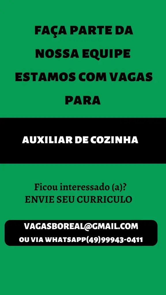 Auxiliar de Cozinha