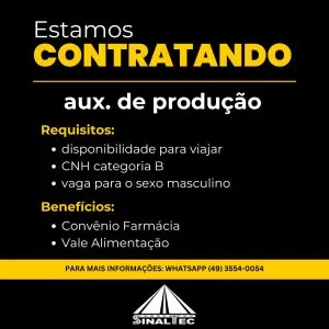 Auxiliar de Produção