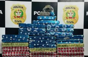 Polícia Civil apreende 30 kg de maconha e desarticula esquema de tráfico em Chapecó