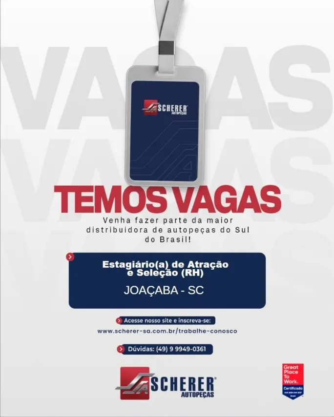 Estagiário(a) Atração e Seleção (RH)