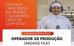 Aurora Coop abre vagas para Operador de Produção em Joaçaba com remuneração de até R$ 2,7 mil