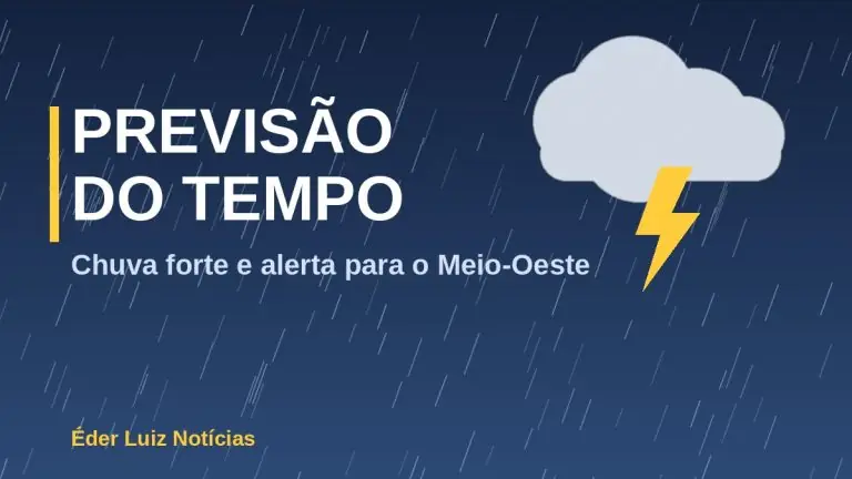 Previsão do tempo: fim de semana de chuva forte e alerta de temporais no Meio-Oeste; segunda será mais fria