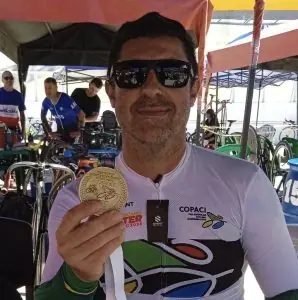 Joaçabense Huandel Alberguini é campeão pan-americano de ciclismo máster na Bolívia