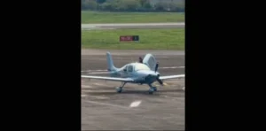 Monomotor faz pouso de emergência e paralisa pista do Aeroporto de SC nesta sexta-feira
