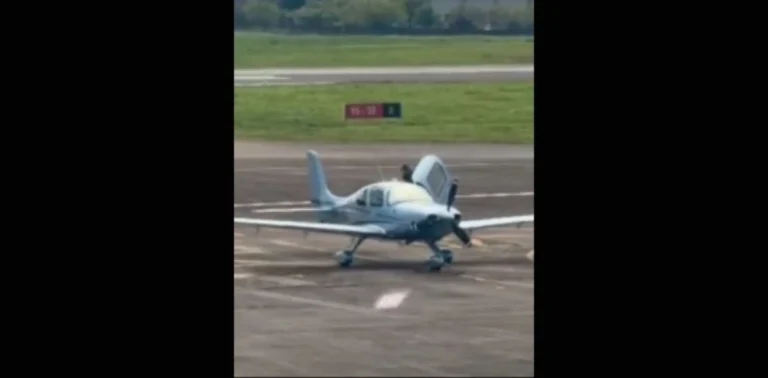 Monomotor faz pouso de emergência e paralisa pista do Aeroporto de SC nesta sexta-feira