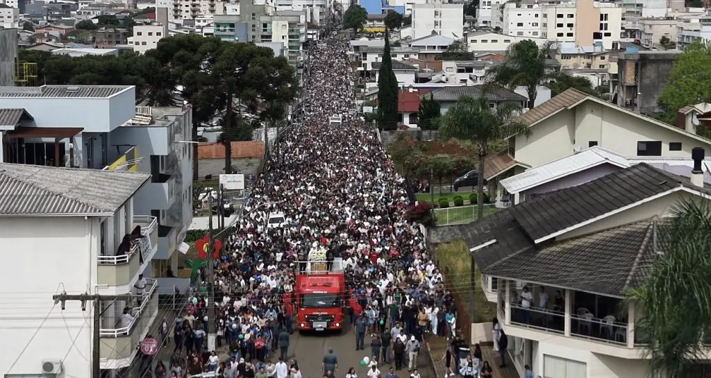 49ª Romaria de Nossa Senhora Aparecida reúne cerca de 100 mil pessoas em Campos Novos
