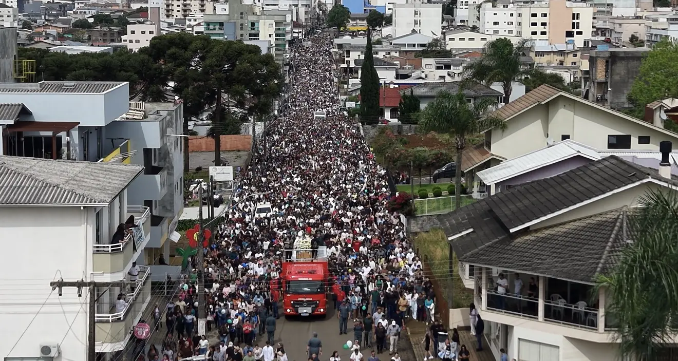 49ª Romaria de Nossa Senhora Aparecida reúne cerca de 100 mil pessoas em Campos Novos
