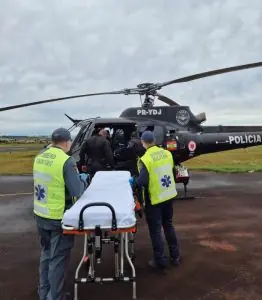 Queda de árvore deixa trabalhador de 23 anos gravemente ferido