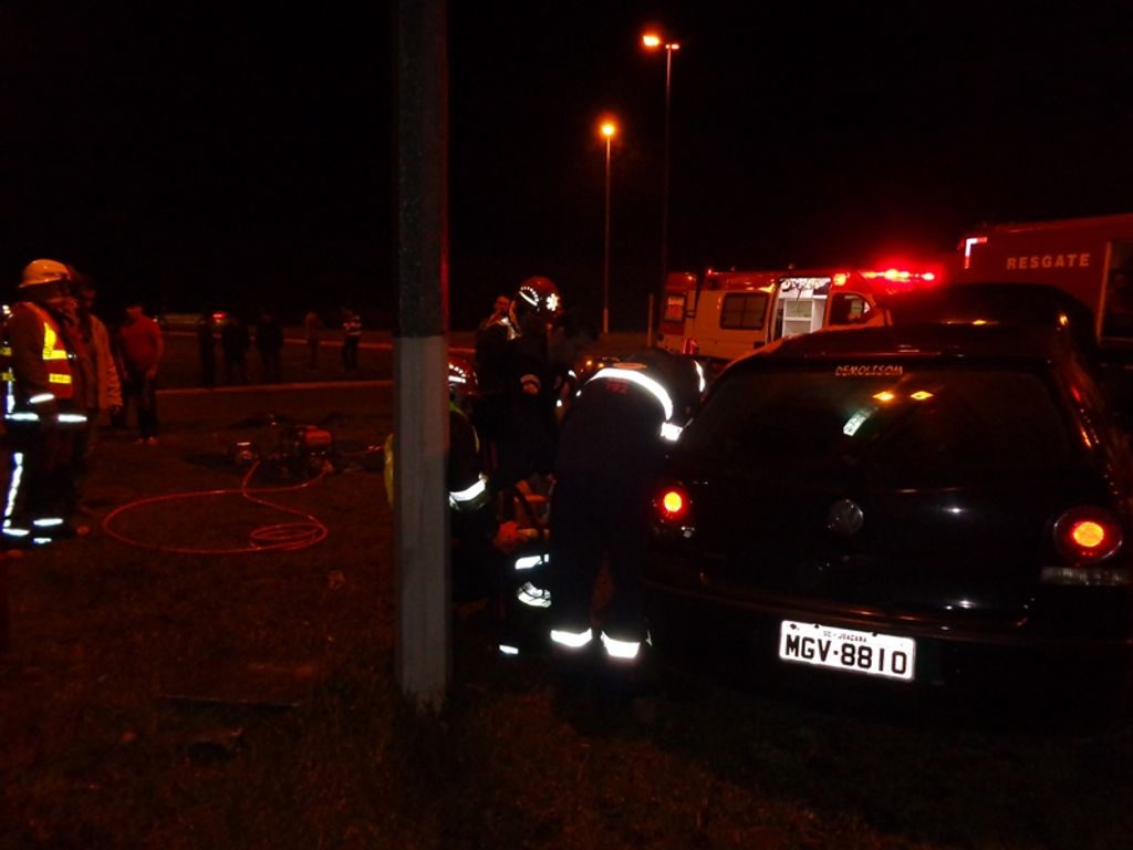 Veículo de Joaçaba se envolve em acidente na BR-153