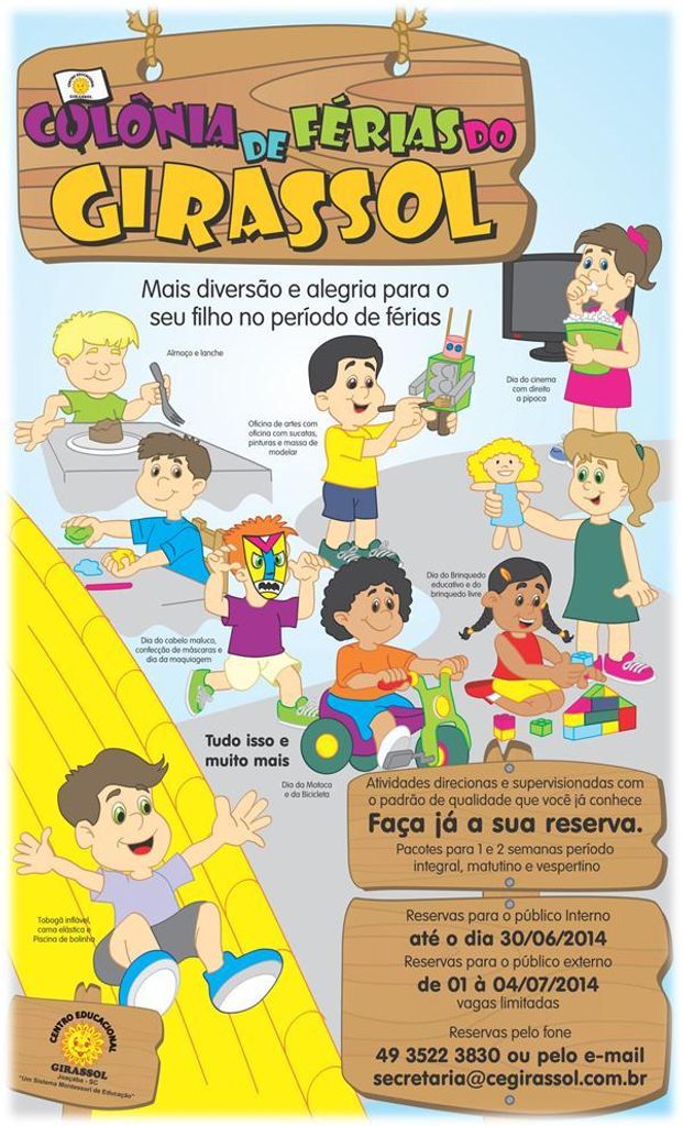 Centro Educacional Girassol promove Colônia de Férias