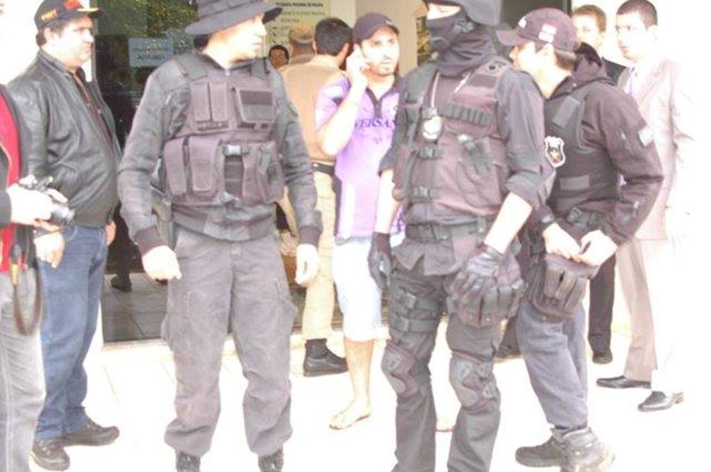 Megaoperação da polícia em Campos Novos nesta manhã