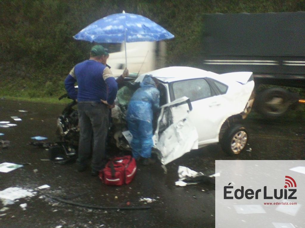 Veículo de Joaçaba se envolve em grave acidente na 282