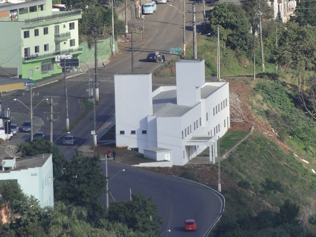 Manhã começa com geada em Joaçaba