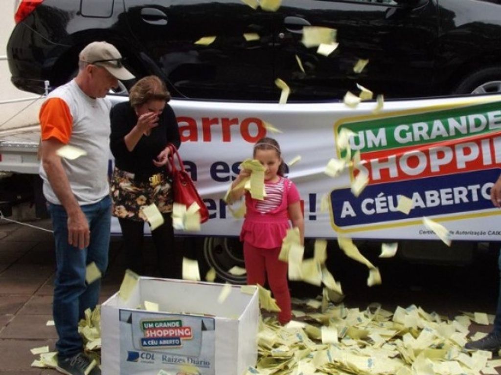 Sábado será dia D no comércio de Joaçaba com sorteio de prêmios