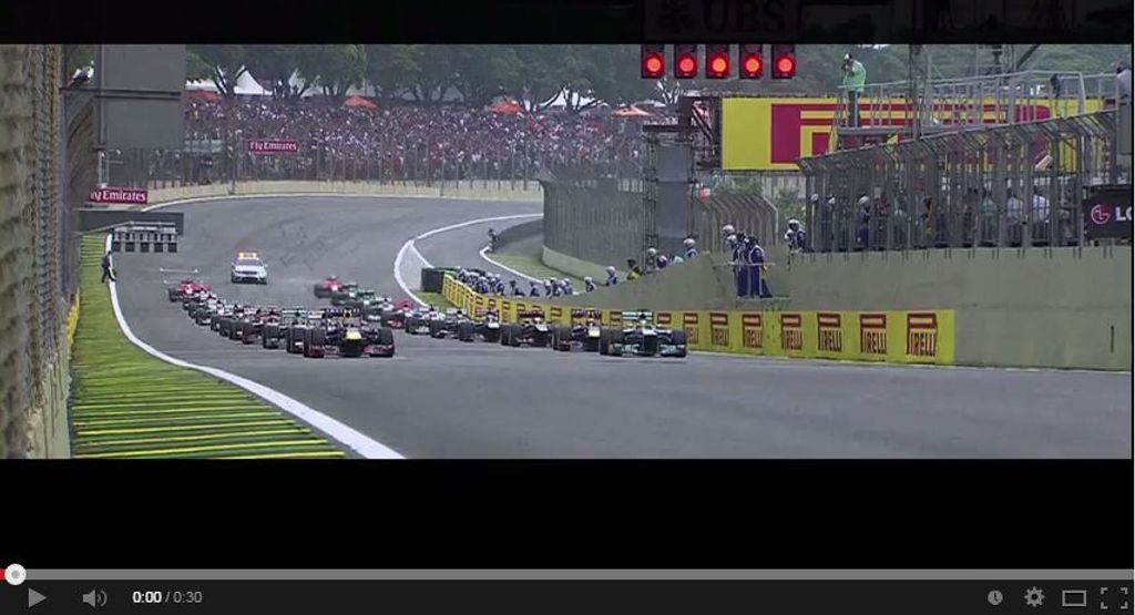 Narrador do ‘taca-le pau’ grava comercial do GP do Brasil de F-1