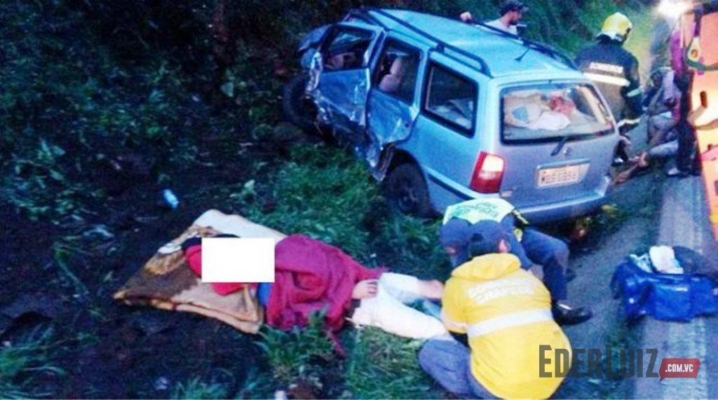 Parati de Herval se envolve em acidente com mais três veículos na BR-282 no Oeste