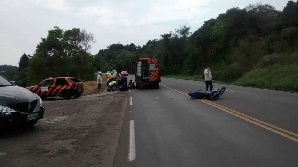 Colisão na BR-282 deixa uma pessoa ferida em Joaçaba