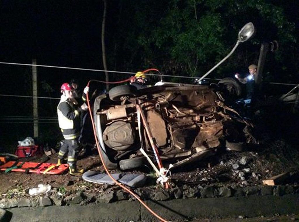 Acidente em Concórdia provoca uma morte e deixa quatro feridos