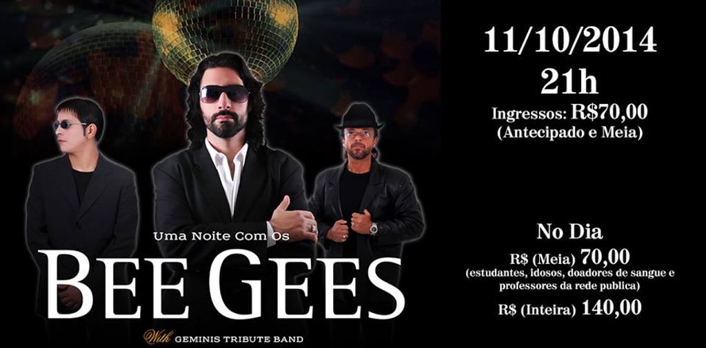 Vem aí “Bee Gees” no Teatro Alfredo Sigwalt em Joaçaba