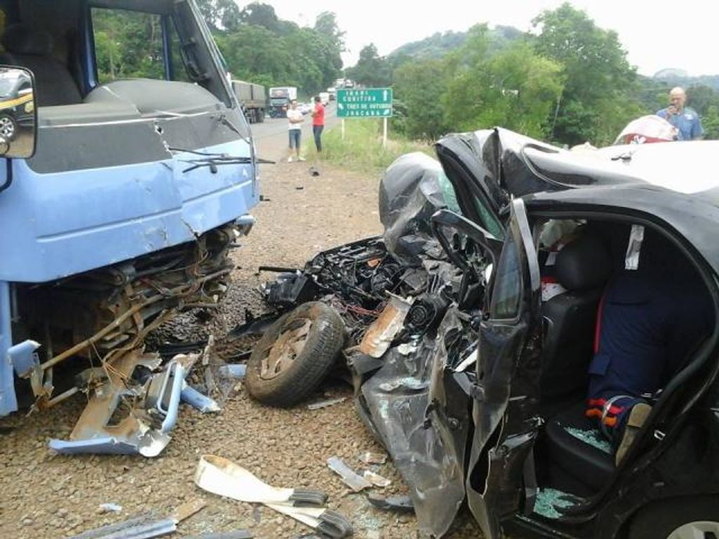 Colisão provoca uma morte na BR-153 em Concórdia
