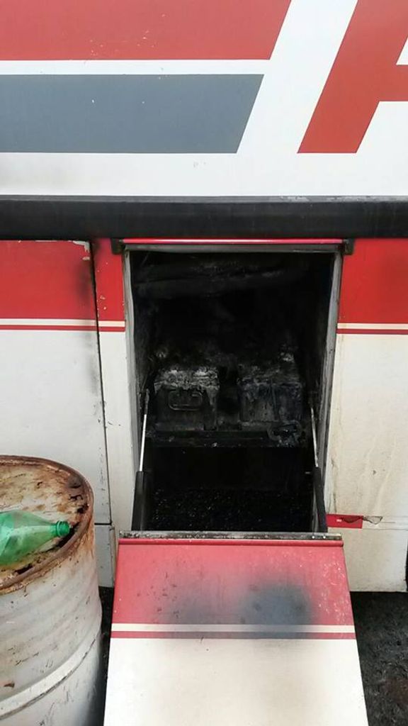 Susto na BR-153. Passageiros ajudam a controlar incêndio em ônibus