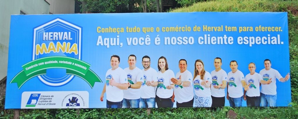 Campanha da CDL Herval d´Oeste ganha as ruas