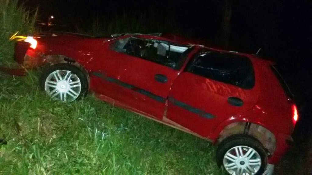 Motorista dorme na direção e provoca acidente em Joaçaba