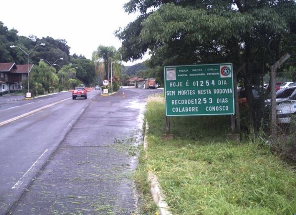 Boa notícia! Polícia rodoviária registra recorde de 1254 dias sem mortes na SC-453