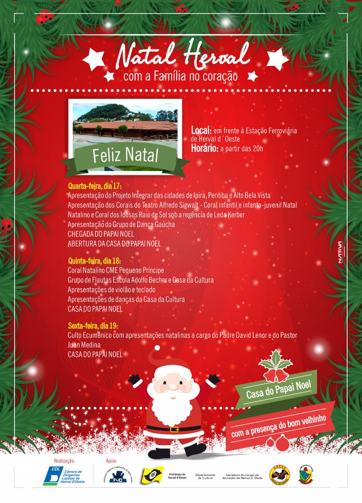 Definida programação de Natal em Herval d´Oeste