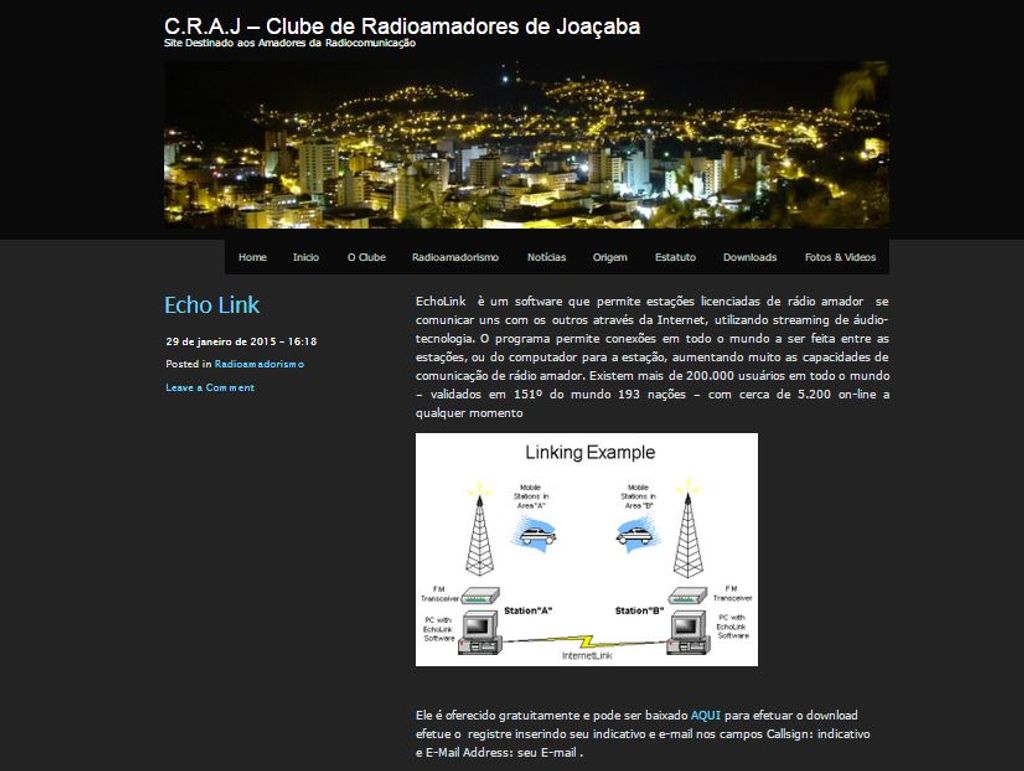Clube de Radioamadores de Joaçaba lança página na internet