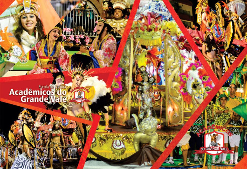 Carnaval de Joaçaba em cartões postais