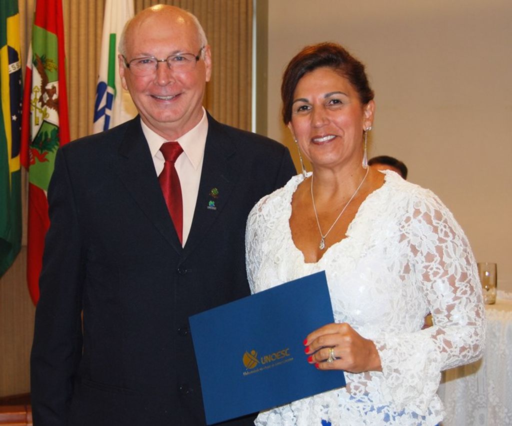 Pró-reitores, diretora de graduação e coordenadores tomam posse na Unoesc Joaçaba