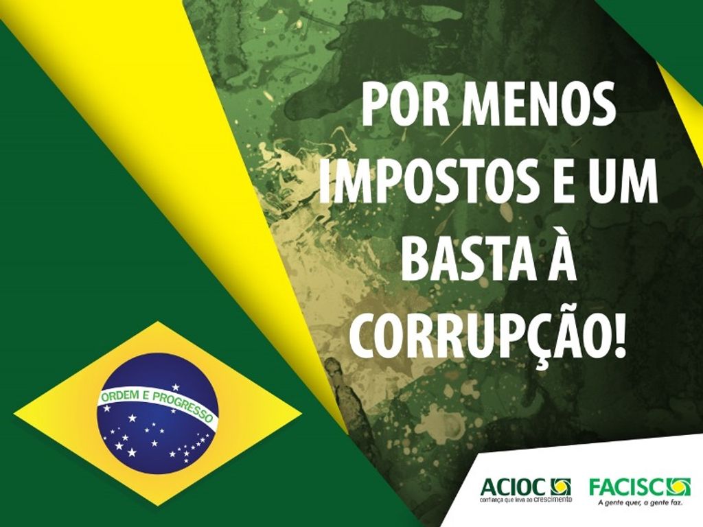 ACIOC divulga Carta aos Associados, à classe Empresarial e a Sociedade Civil sobre manifestações