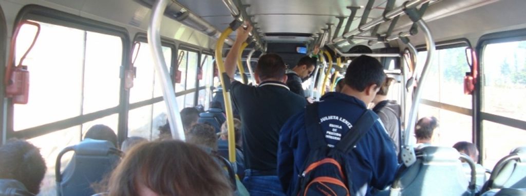 Mais um flagrante de irregularidades no transporte público em Joaçaba