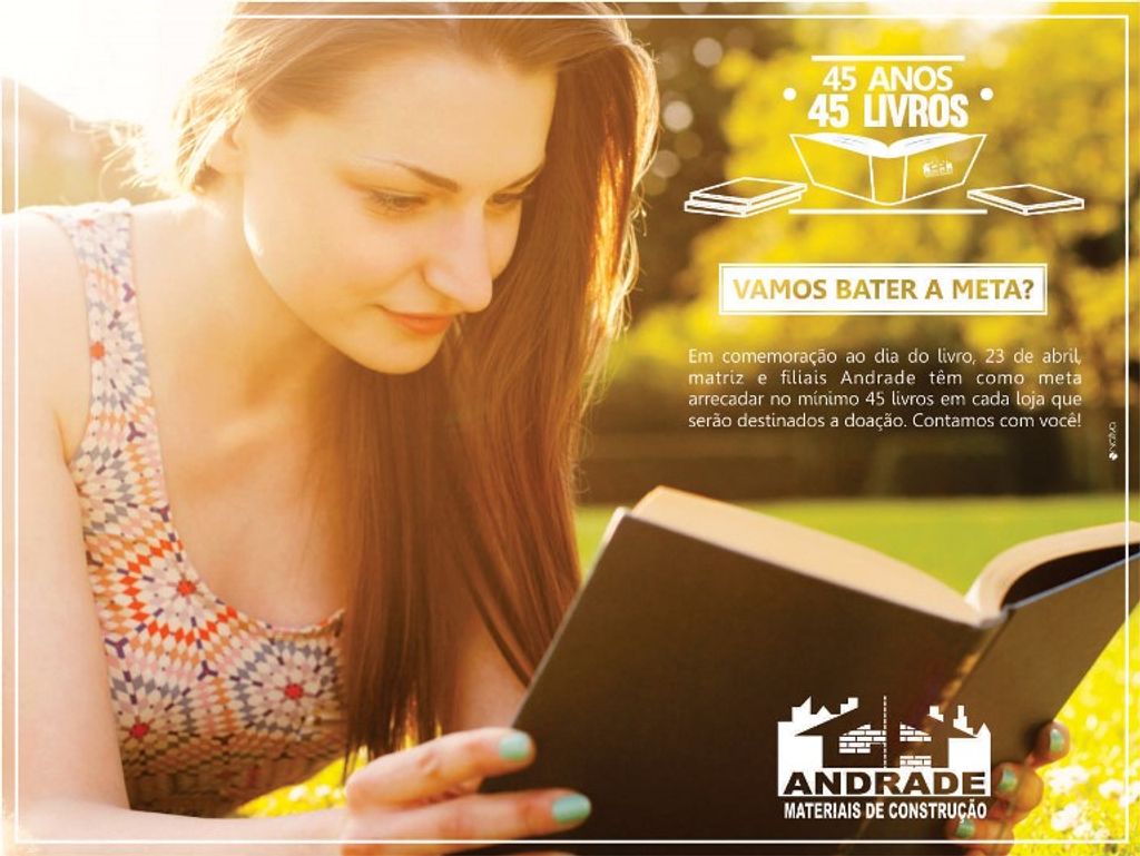 Andrade lança campanha para arrecadação de livros