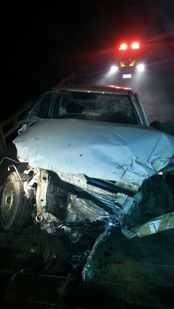 Veículo com placas de Fraiburgo se envolve em acidente na BR-282 no Oeste