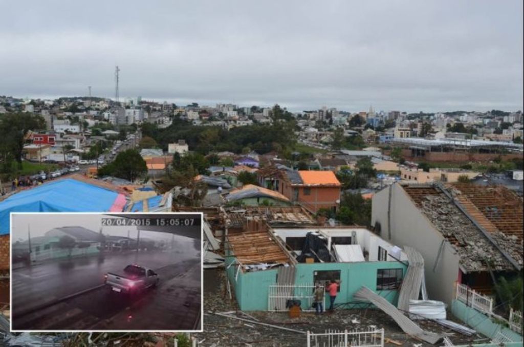 Policial fala sobre vídeo em que sua casa aparece sendo destruída por tornado
