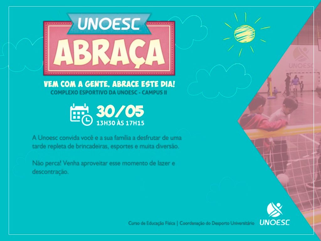 Unoesc Abraça acontece neste sábado em Joaçaba