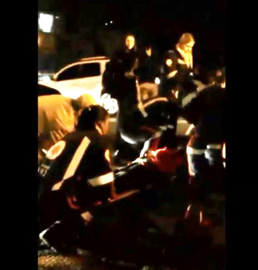 Atropelamento deixa dois jovens feridos no Centro de Joaçaba