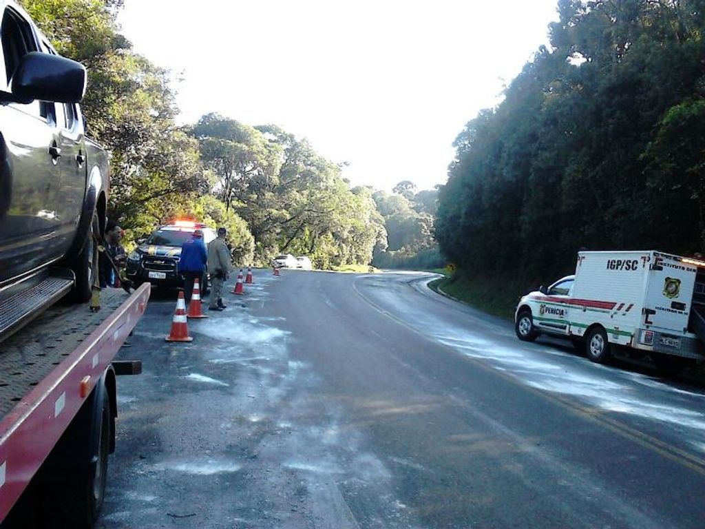 Motorista morre em acidente na BR-282 em Catanduvas