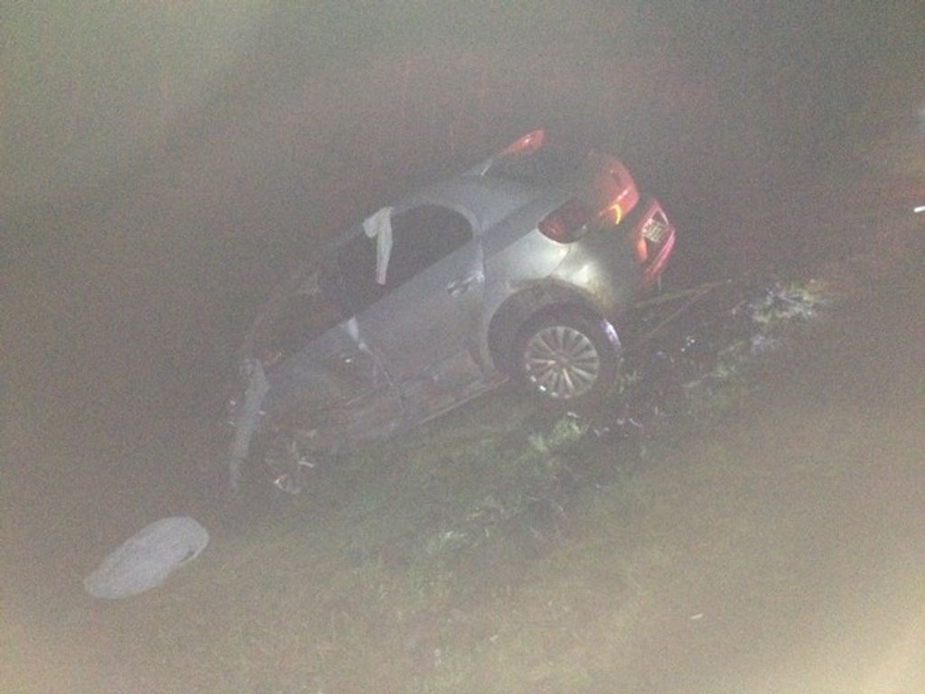 Colisão frontal deixa motorista morto e duas pessoas feridas na BR-282 em Vargem