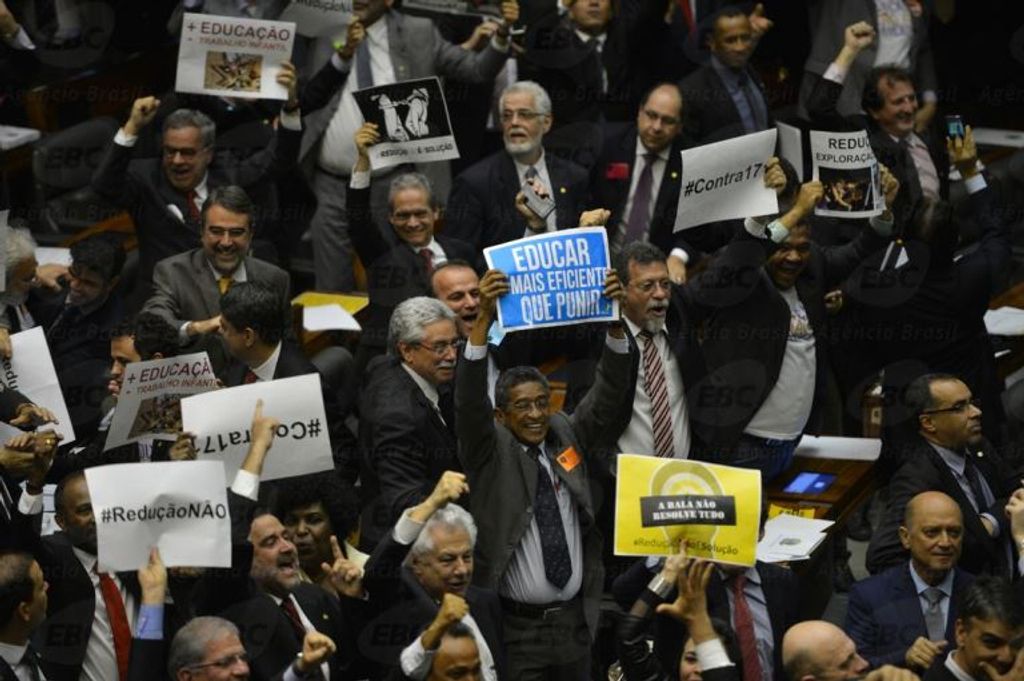 Rejeitada pela Câmara a redução da maioridade penal para crimes graves