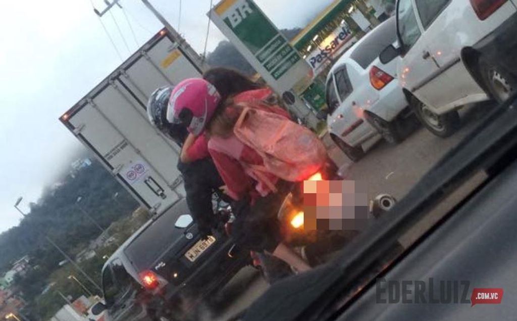Flagrante de imprudência no trânsito em Herval