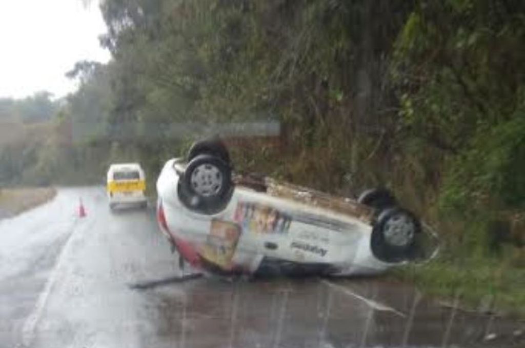 Ladrão furta carro e se acidenta em Jaborá