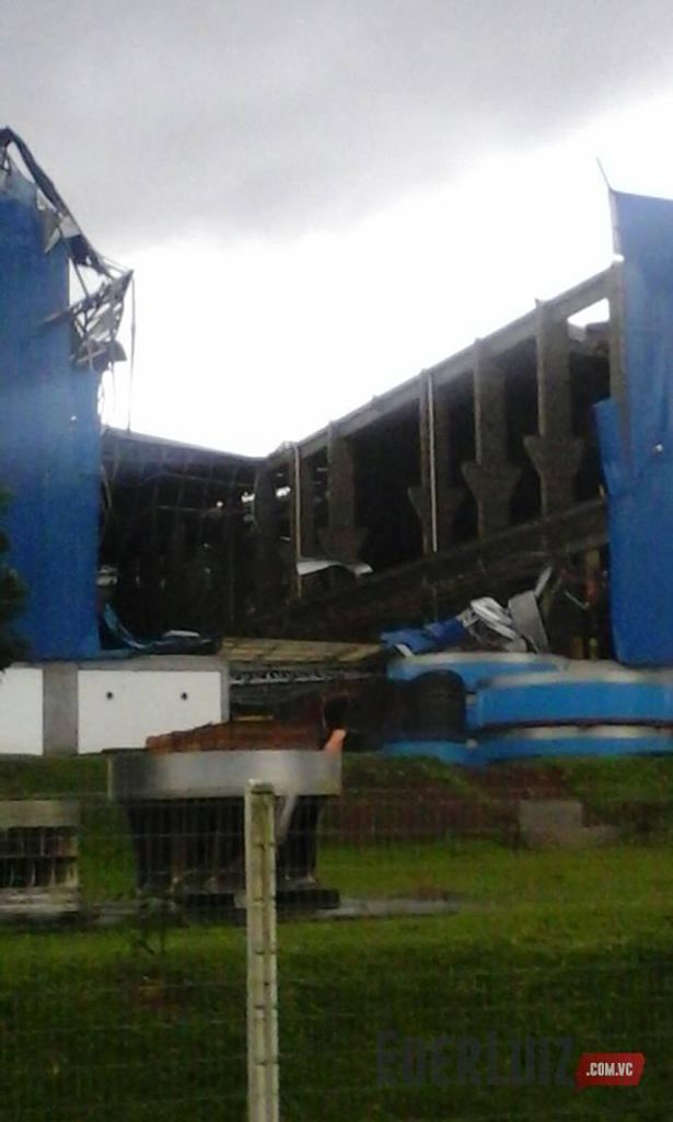 Temporal – Barracão da empresa Hisa Weg é parcialmente destruído