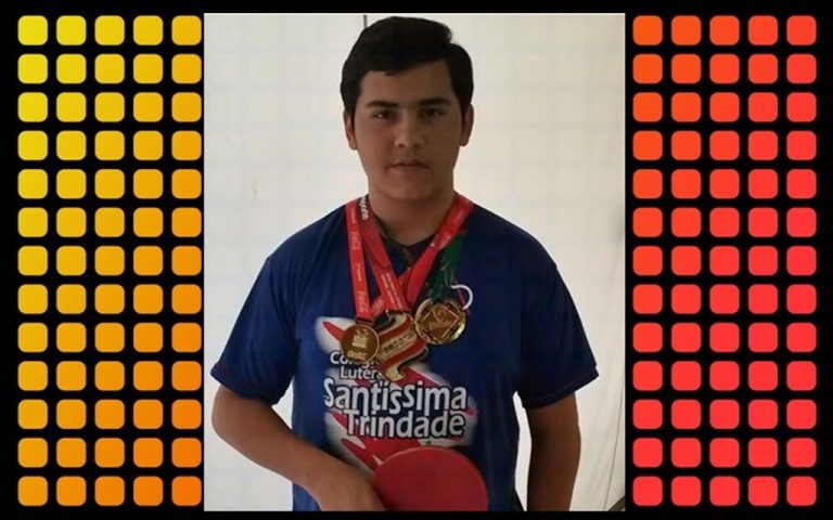 Aluno do Colégio Luterano Santíssima Trindade conquista vaga no tênis de mesa para etapa nacional dos JESC