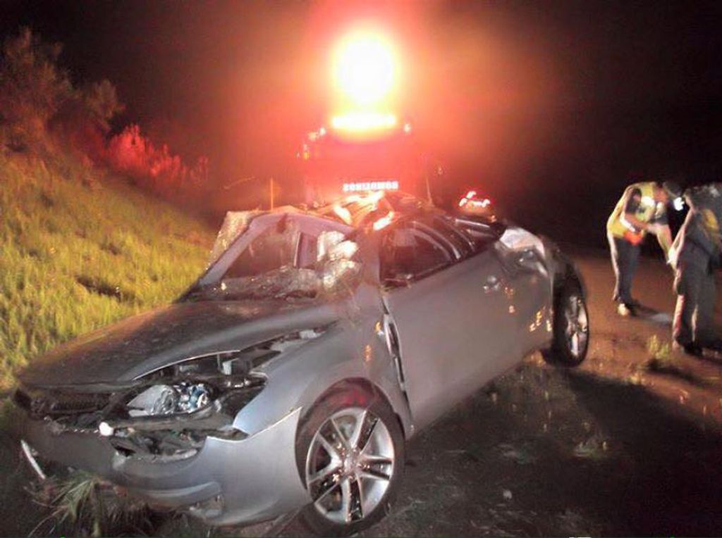Motorista fica ferido em acidente na BR-282