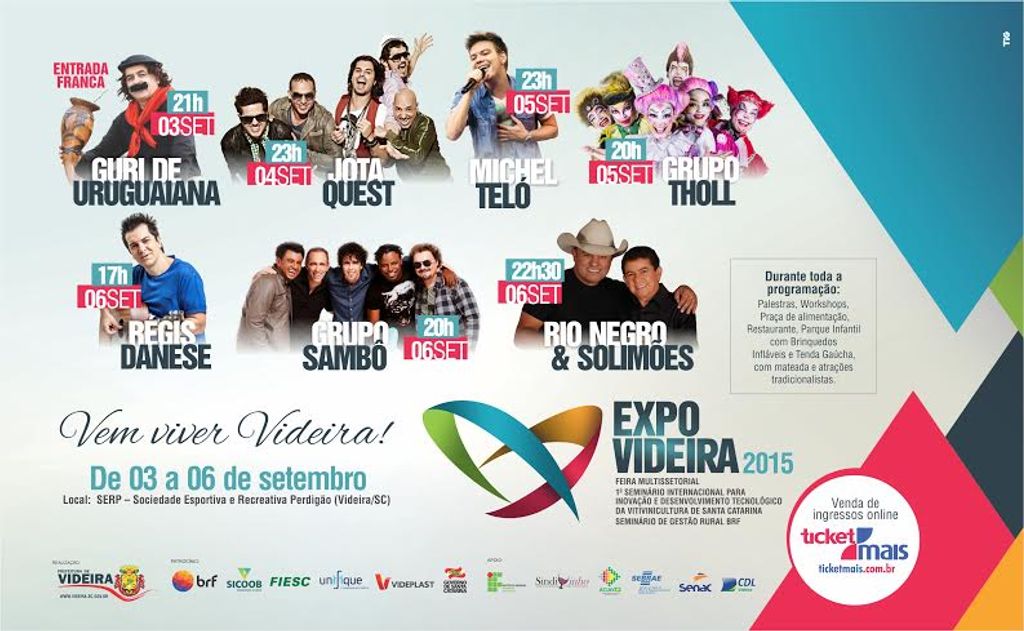 Ingressos para a Expo Videira já estão à venda