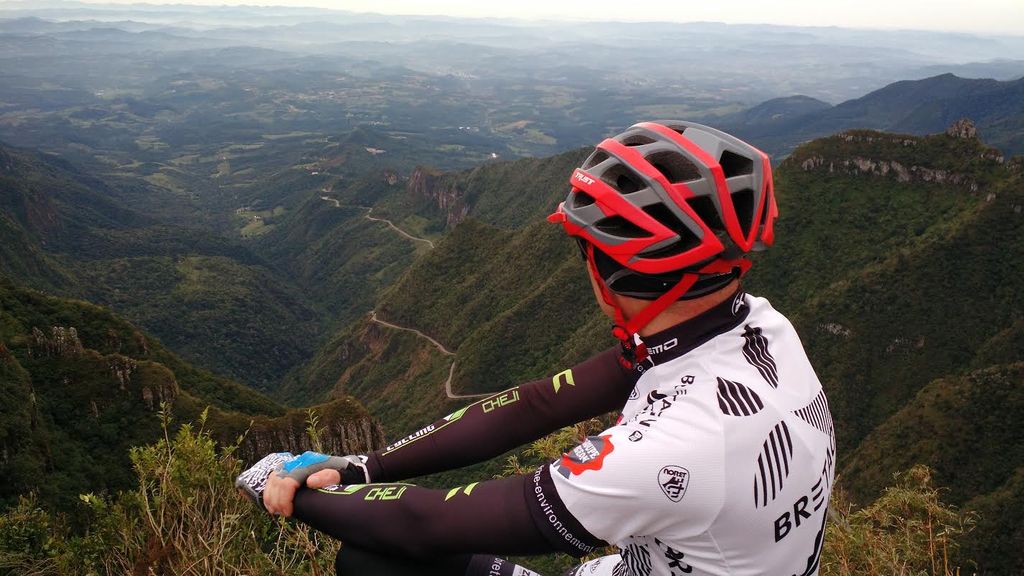 Ciclistas de Joaçaba percorrem de bicicleta a Serra Catarinense e chegam ao Litoral gaúcho