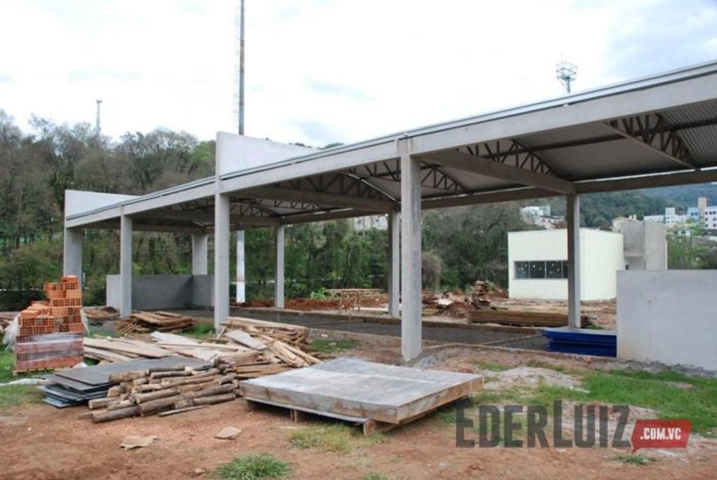 Parque Central de Joaçaba já tem 70% da primeira etapa concluida